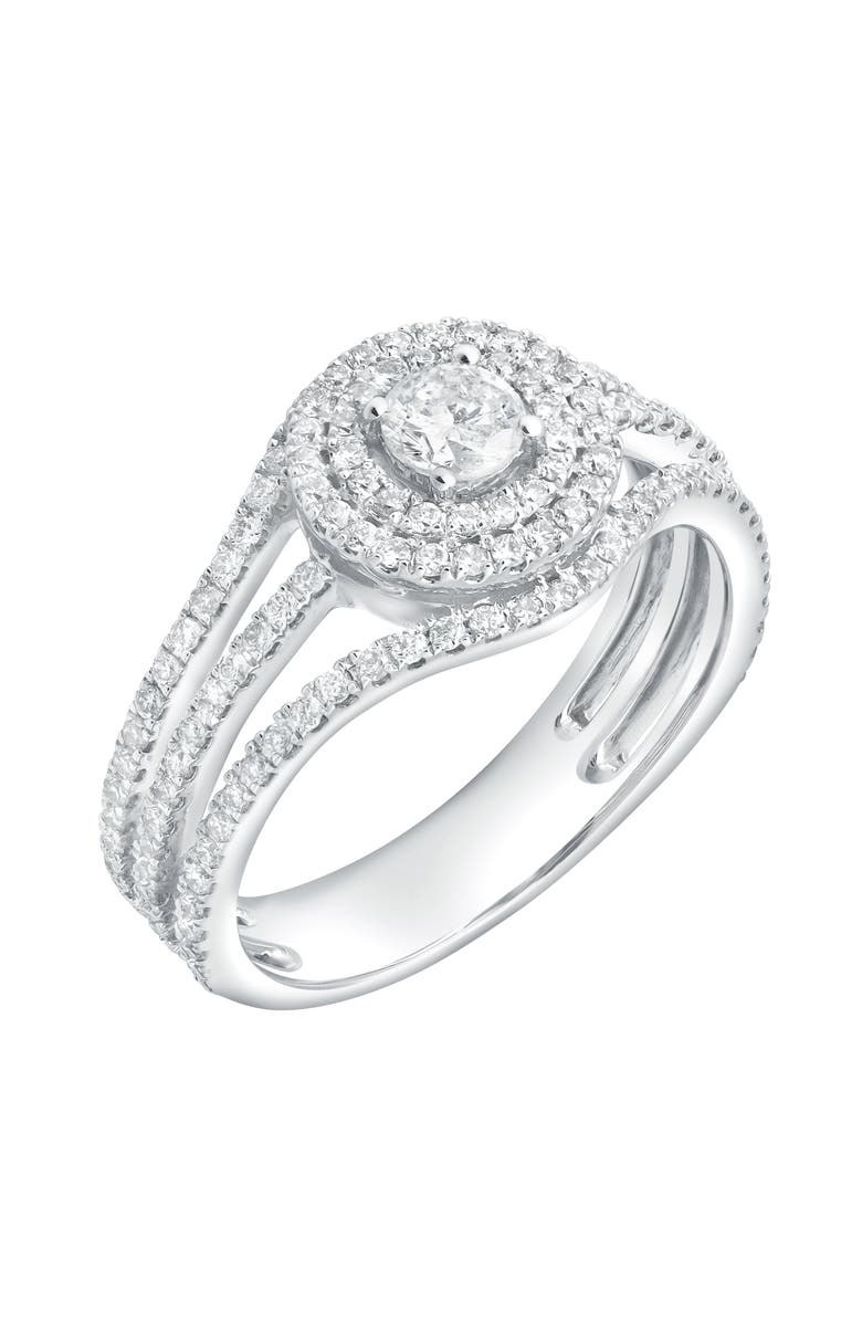 LuvMyJewelry Veyora 0.8 Ct 14K Gold Diamond Ring, Alternate, color, 14K White Gold