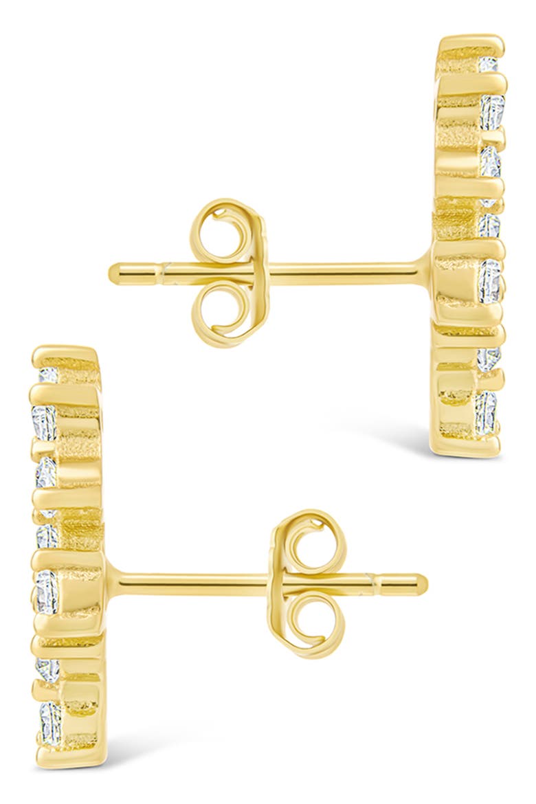 Cubic Zirconia Ear Crawlers, Main, color, GOLD