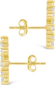 Sterling Forever Cubic Zirconia Ear Crawlers