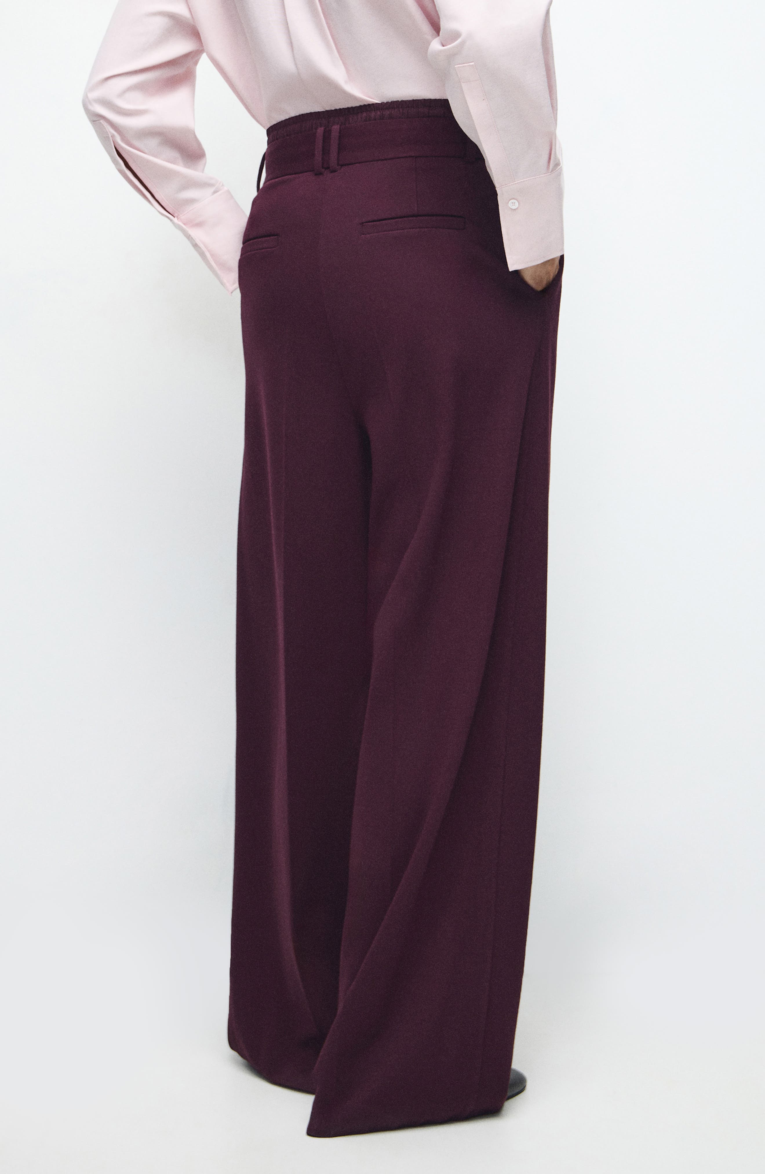 Double Waist High Rise Straight Leg Pants - image 2