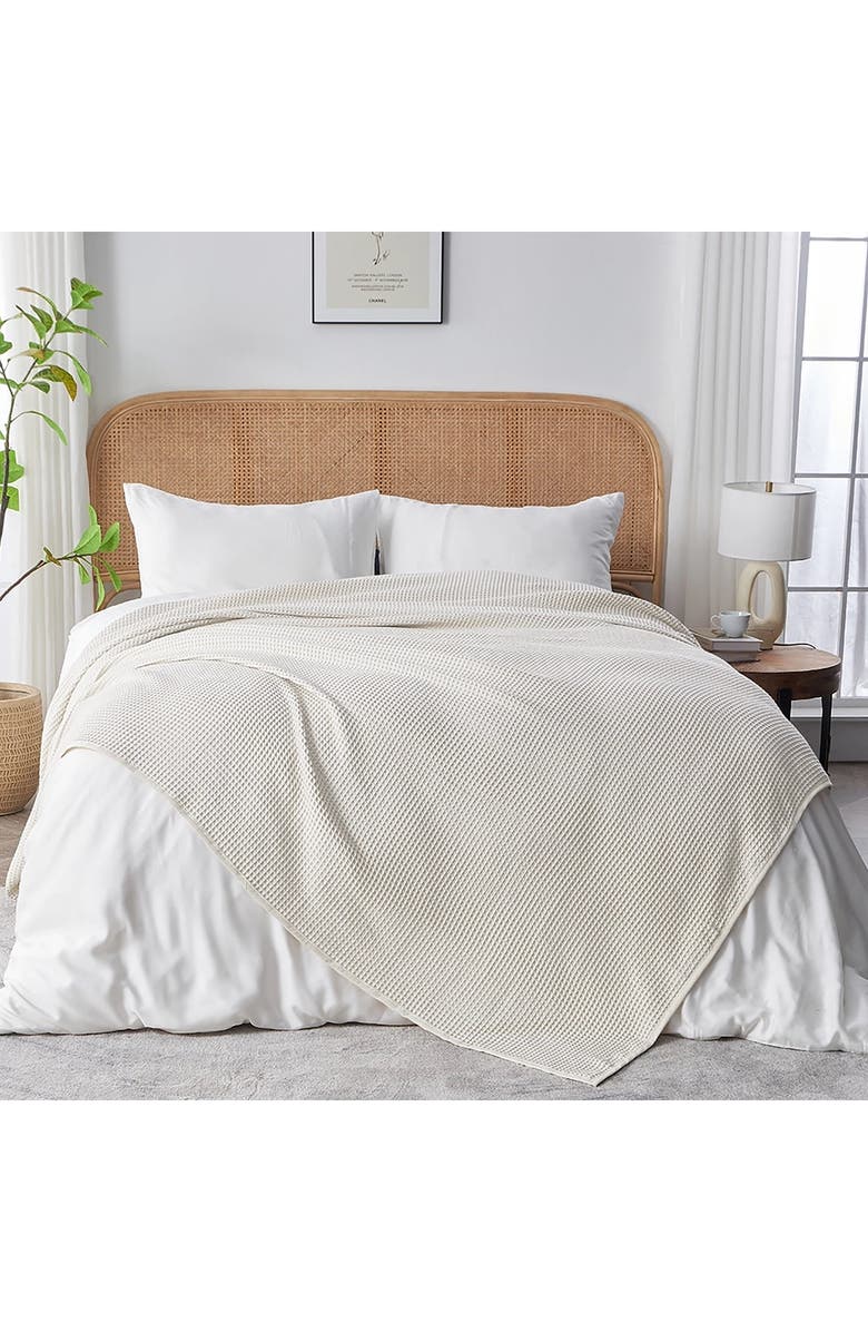 Sijo Waffle Knit Bed Blanket, Alternate, color, 