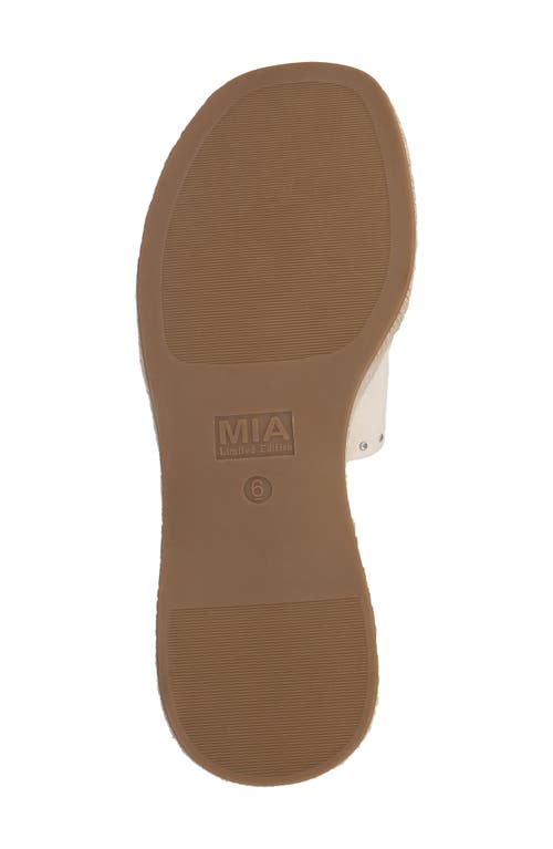 Mia Palmira Platform Wedge Sandal In Bone