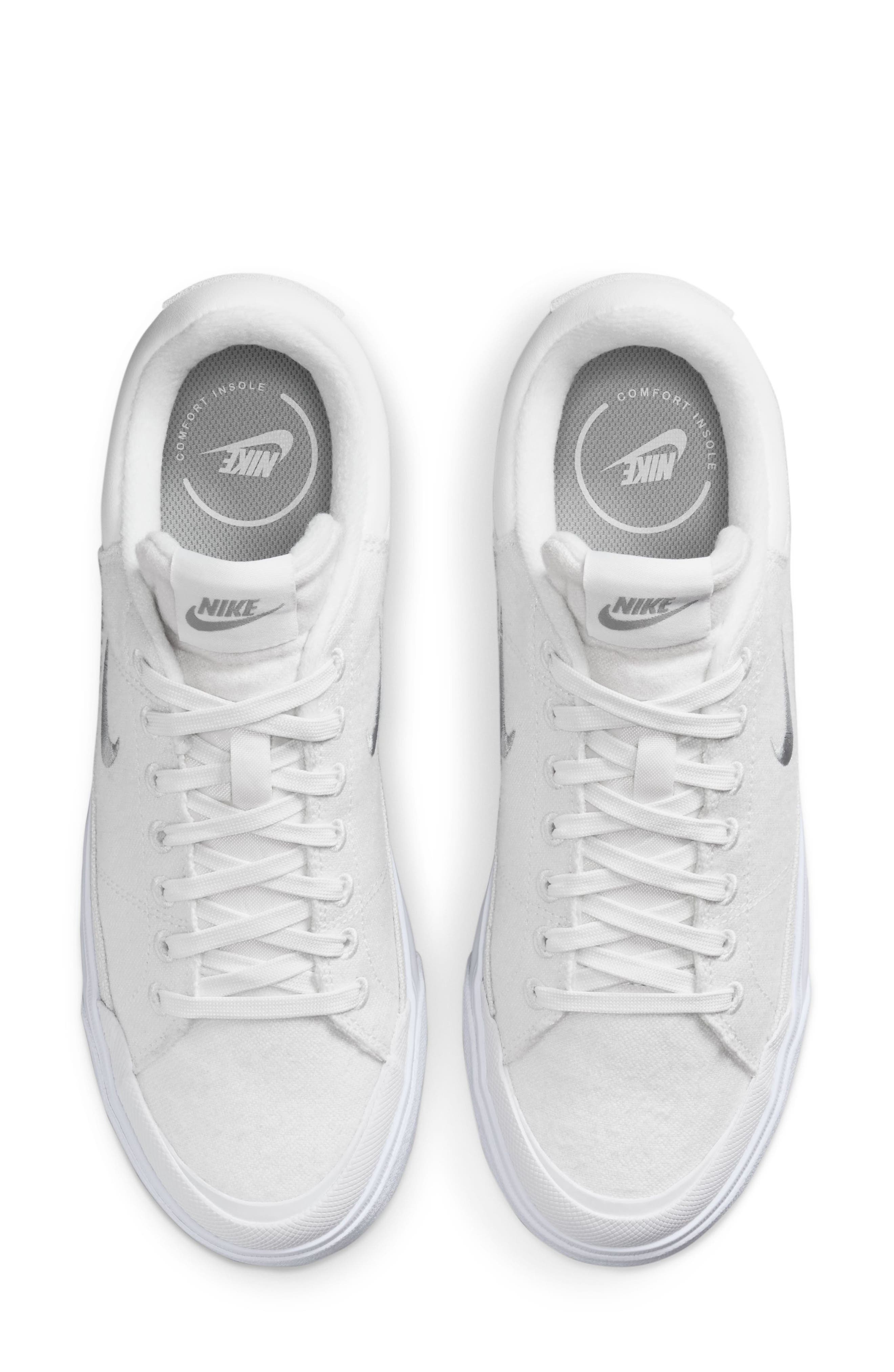 Nike Court Legacy Lift Platform Sneaker, Alternate, color, Summit White/ Grey/ White