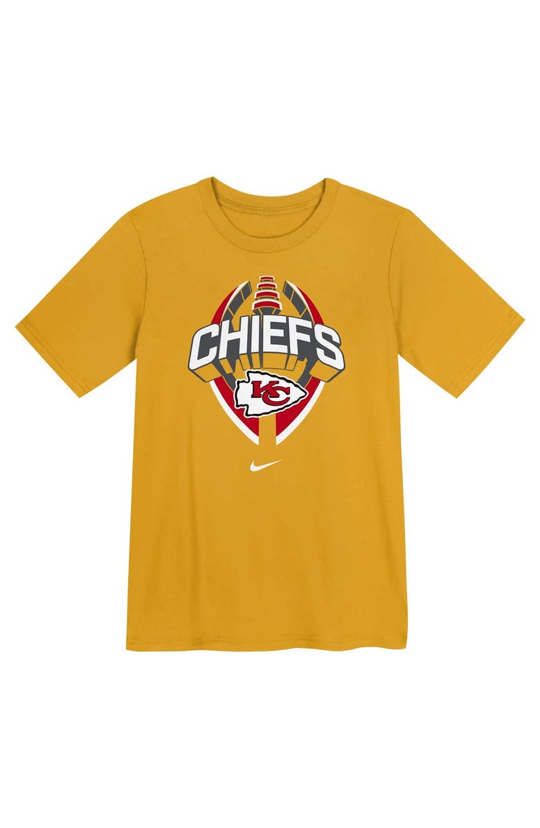 Nike Preschool Nike Gold Kansas City Chiefs Icon Legend Performance T-Shirt, Alternate, color, Gold