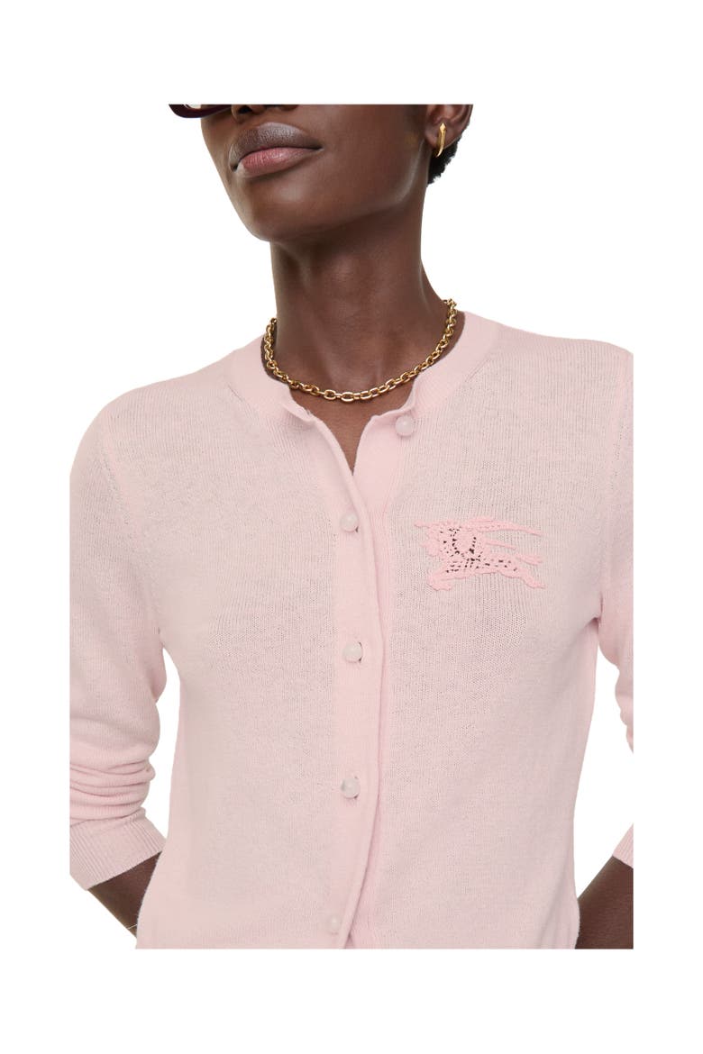 Knight Cotton Wool Cardigan, Alternate, color, Mallow pink