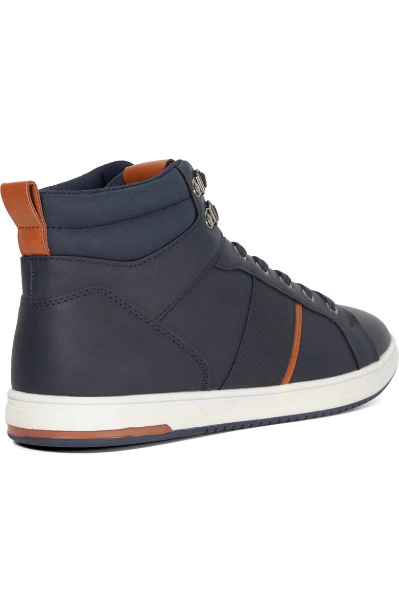 Dune London Sailors High Top Sneaker, Alternate, color, Navy