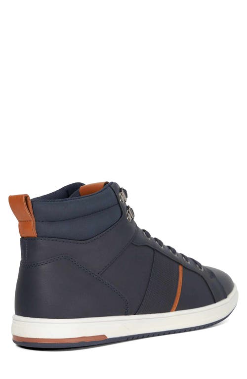 Dune London Sailors High Top Sneaker In Blue