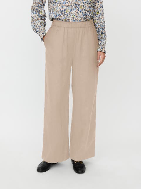 MaParino Linen Wide Leg Pants