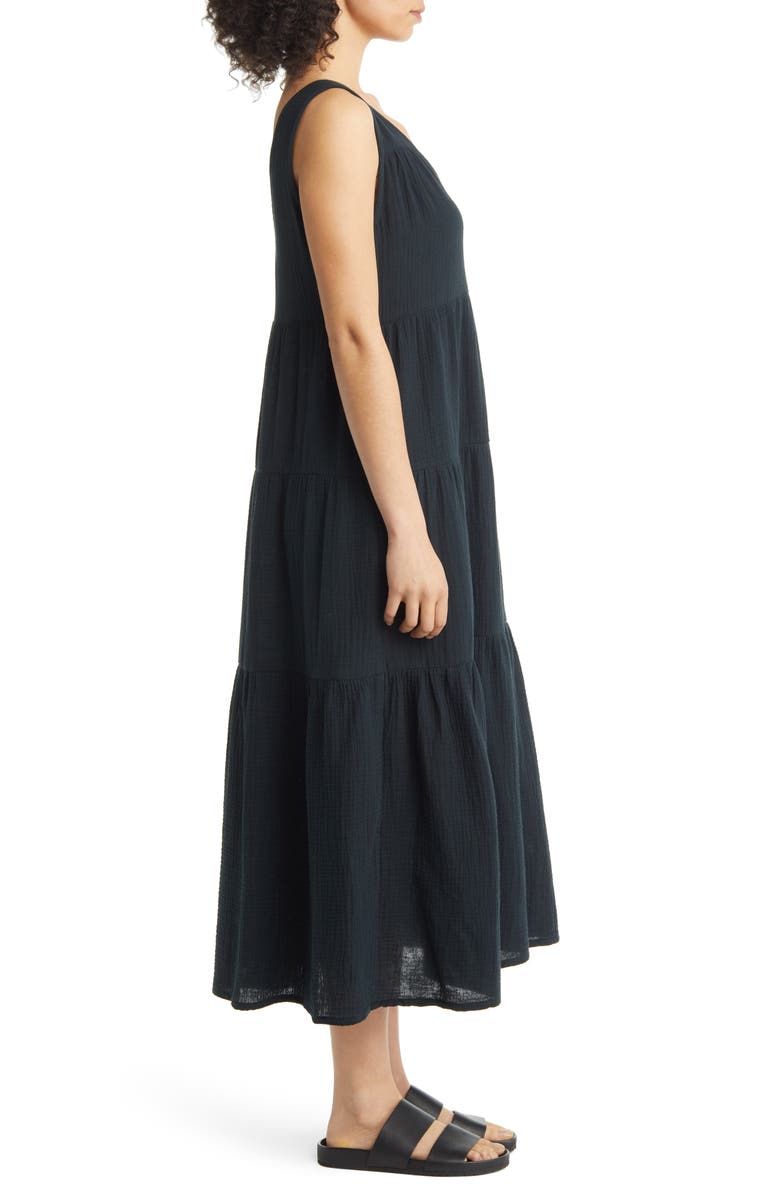 Marine Layer Corinne Tiered Cotton Gauze Maxi Dress, Alternate, color,