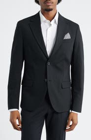 Open Edit Slim Fit Solid Stretch Suit Jacket