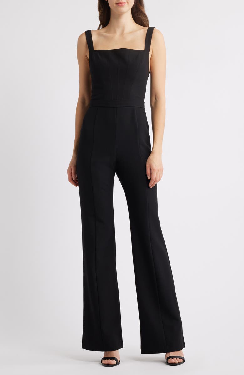 Black Halo Zorach Square Neck Jumpsuit, Main, color, 