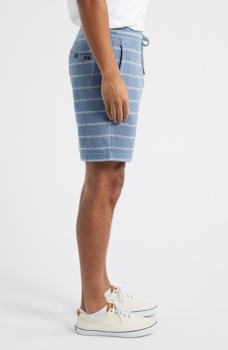 Faherty Whitewater Stripe Woven Organic Cotton Drawstring Shorts, Alternate, color, Seabrook Stripe