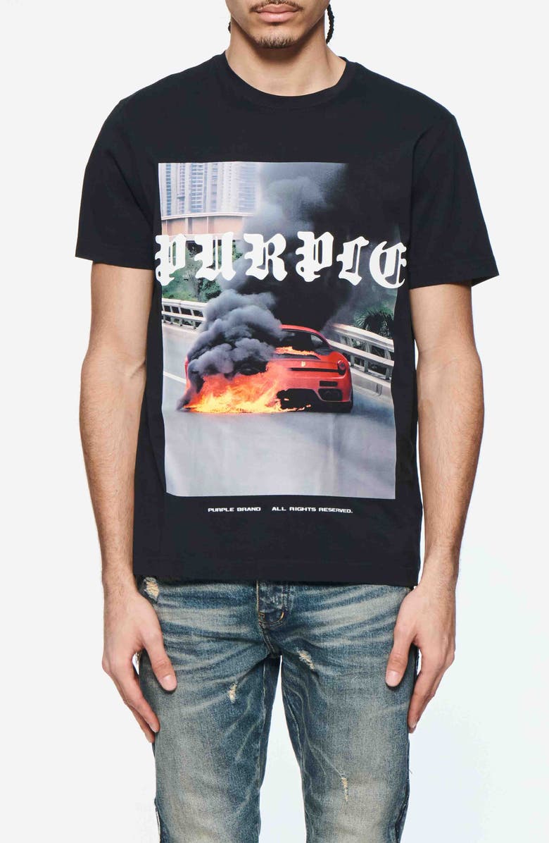 PURPLE BRAND Clean Cotton Graphic T-Shirt, Main, color,