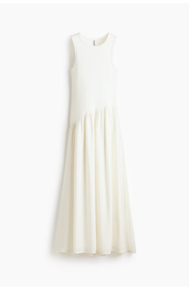 H&M Dress with flared skirt, Alternate, color, Cream