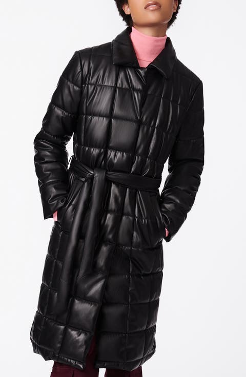 Quilted Faux Leather Jacket