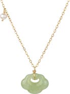 seree Cloud Green jade pendant necklace