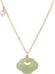 seree Cloud Green jade pendant necklace