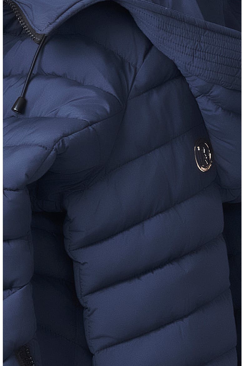 Bernado Packable EcoPlume™ Hooded Walker Coat, Alternate, color, DEEP OCEAN
