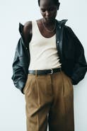 H&M Linen-blend Dress Pants