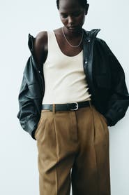 H&M Linen-blend Dress Pants