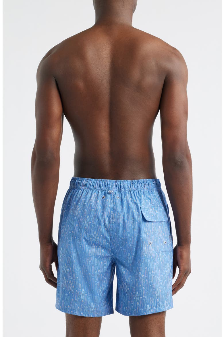 Tequila Seas Swim Trunks, Alternate, color, DUSK BLUE