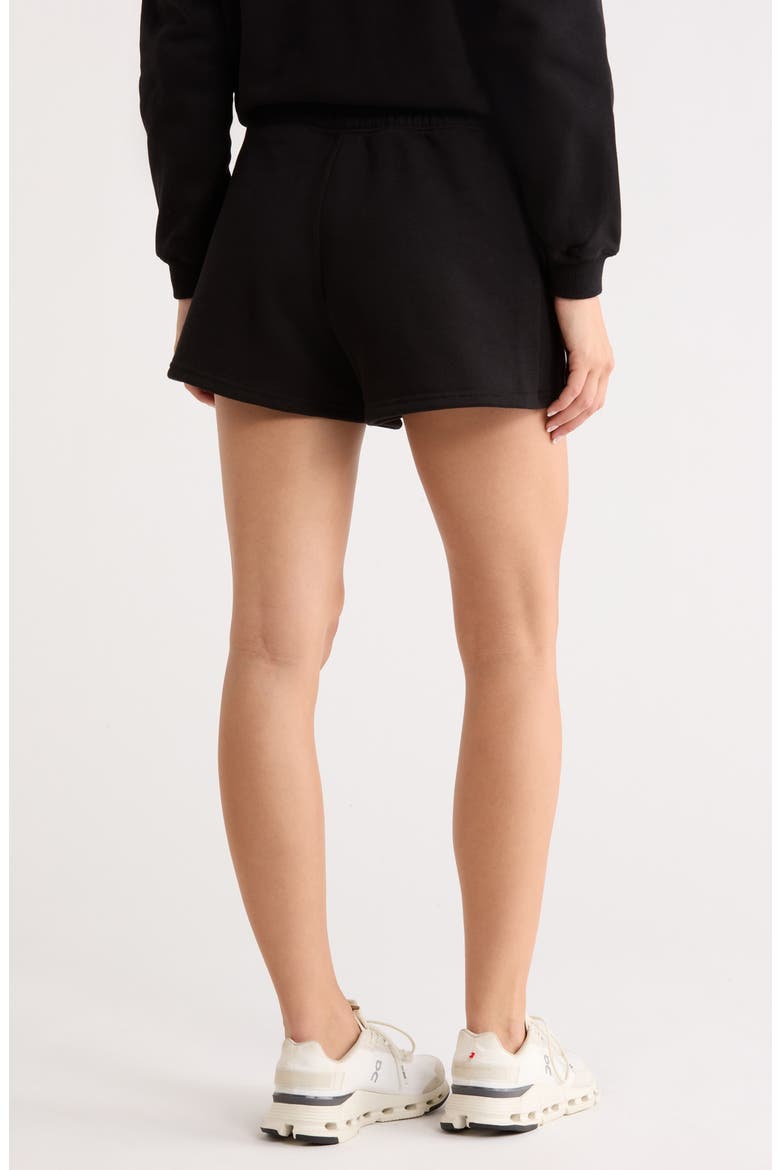 Varsity Vault Fleece Shorts, Alternate, color, BLACK