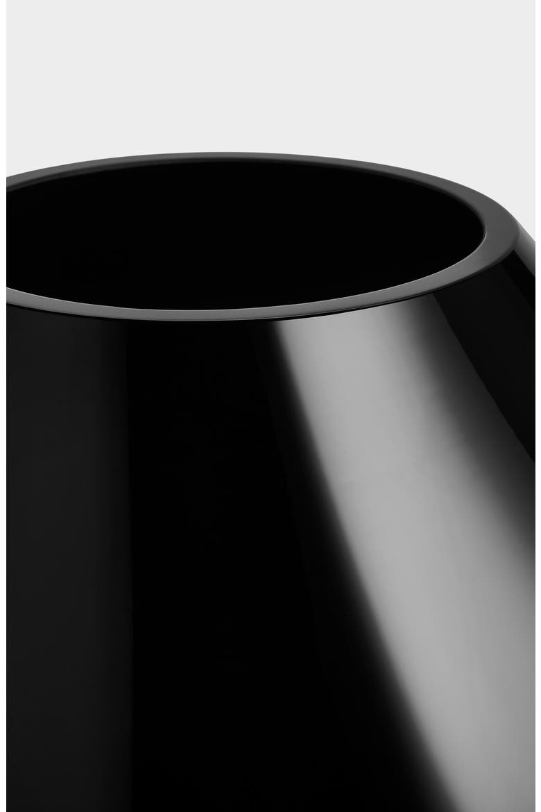 Ebon Medium Vase, Alternate, color, BLACK