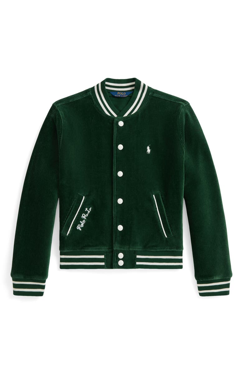 Polo Ralph Lauren Kids' Madison Velour Jacket, Main, color, New Forest