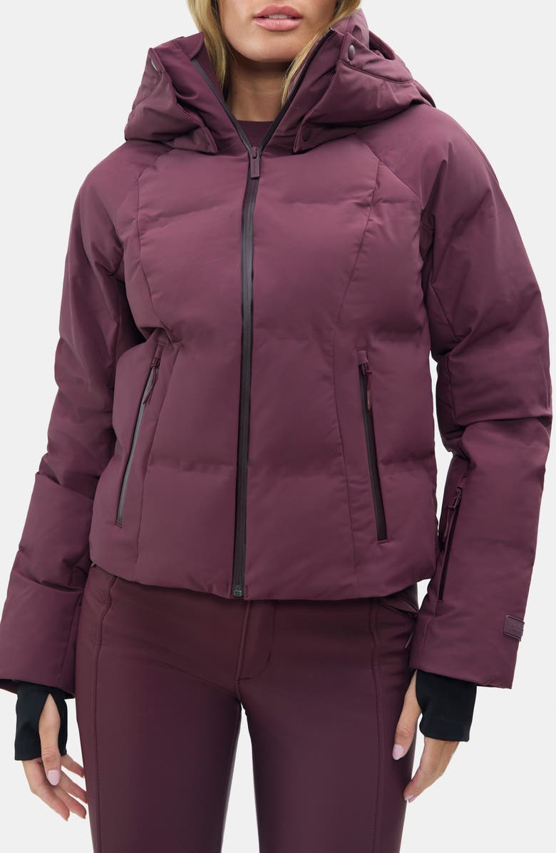 Halfdays Georgie Puffer Jacket, Main, color, Glazed Cherry