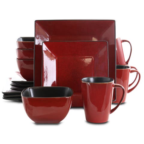 Harland Loft 16 Piece Modern Premium Stoneware set with Complete Setting for 4
