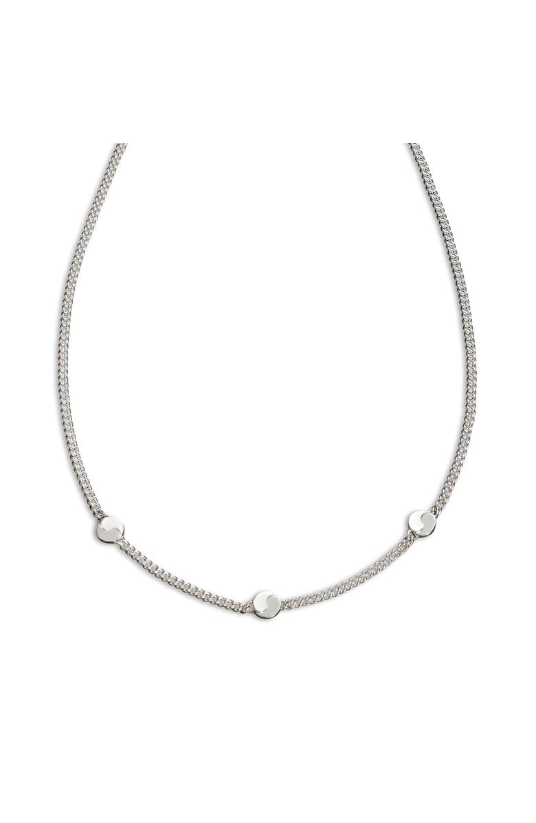LOUPN Taegeuk Peace Necklace, Main, color, Silver
