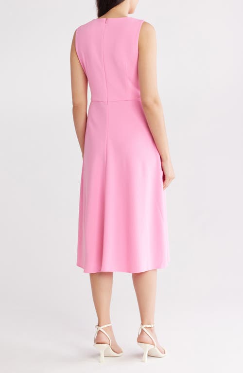 Eliza J Bow Detail Midi Dress In Pink
