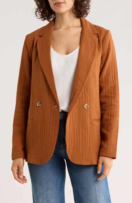 DR2 by Daniel Rainn Topstitch Cotton Blazer