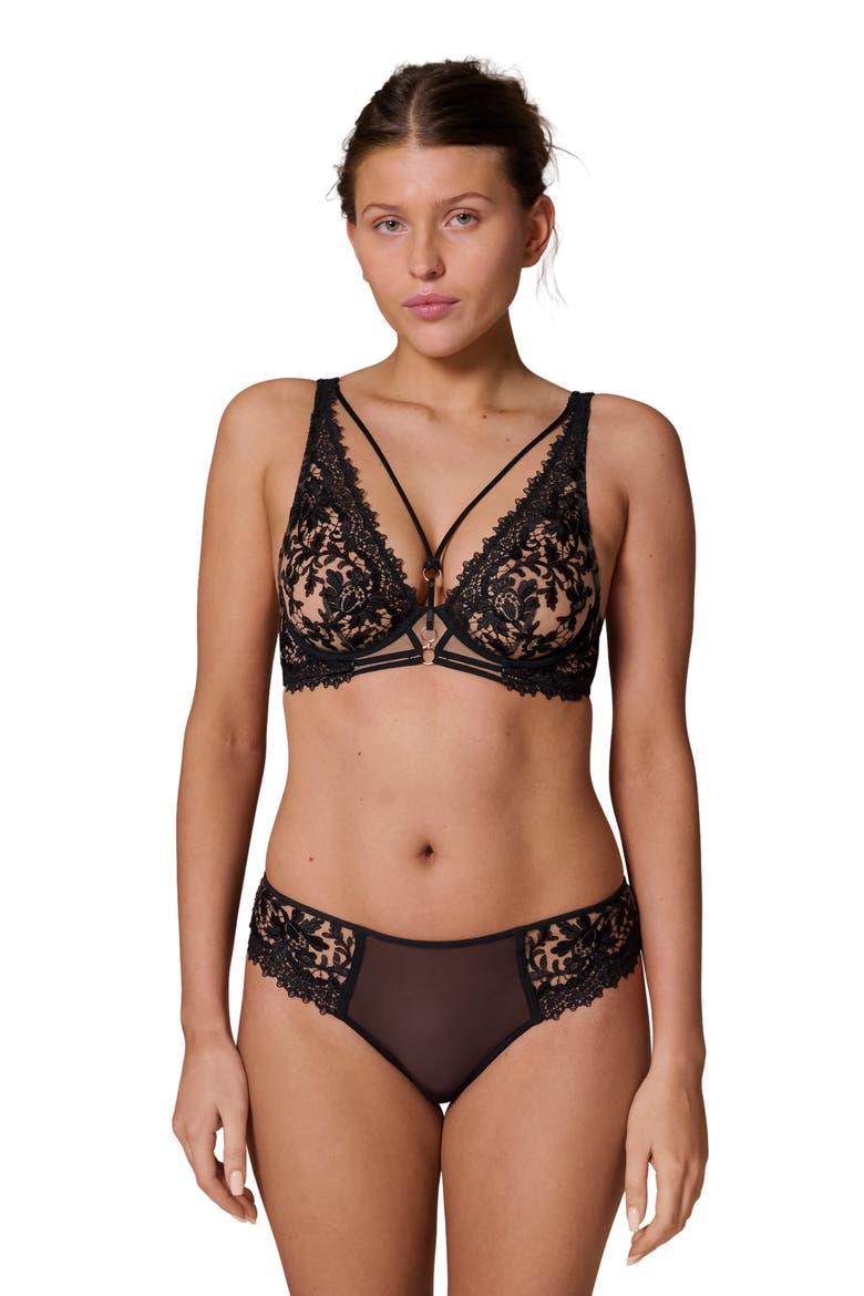 Fantasme Underwire Triangle Bra, Alternate, color, LIGHT TATOO