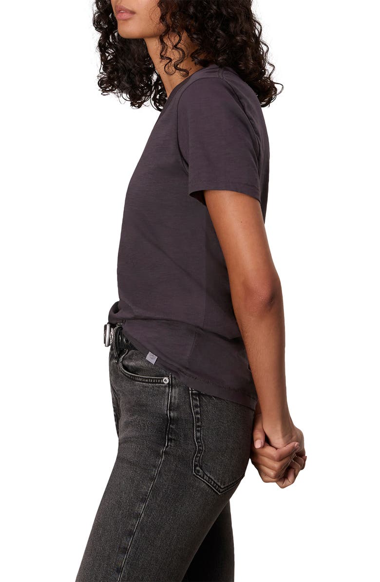 rag & bone The Vee Slub Cotton T-Shirt, Alternate, color, Greystone