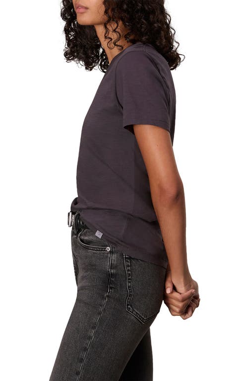 Rag & Bone The Vee Slub Cotton T-shirt In Greystone