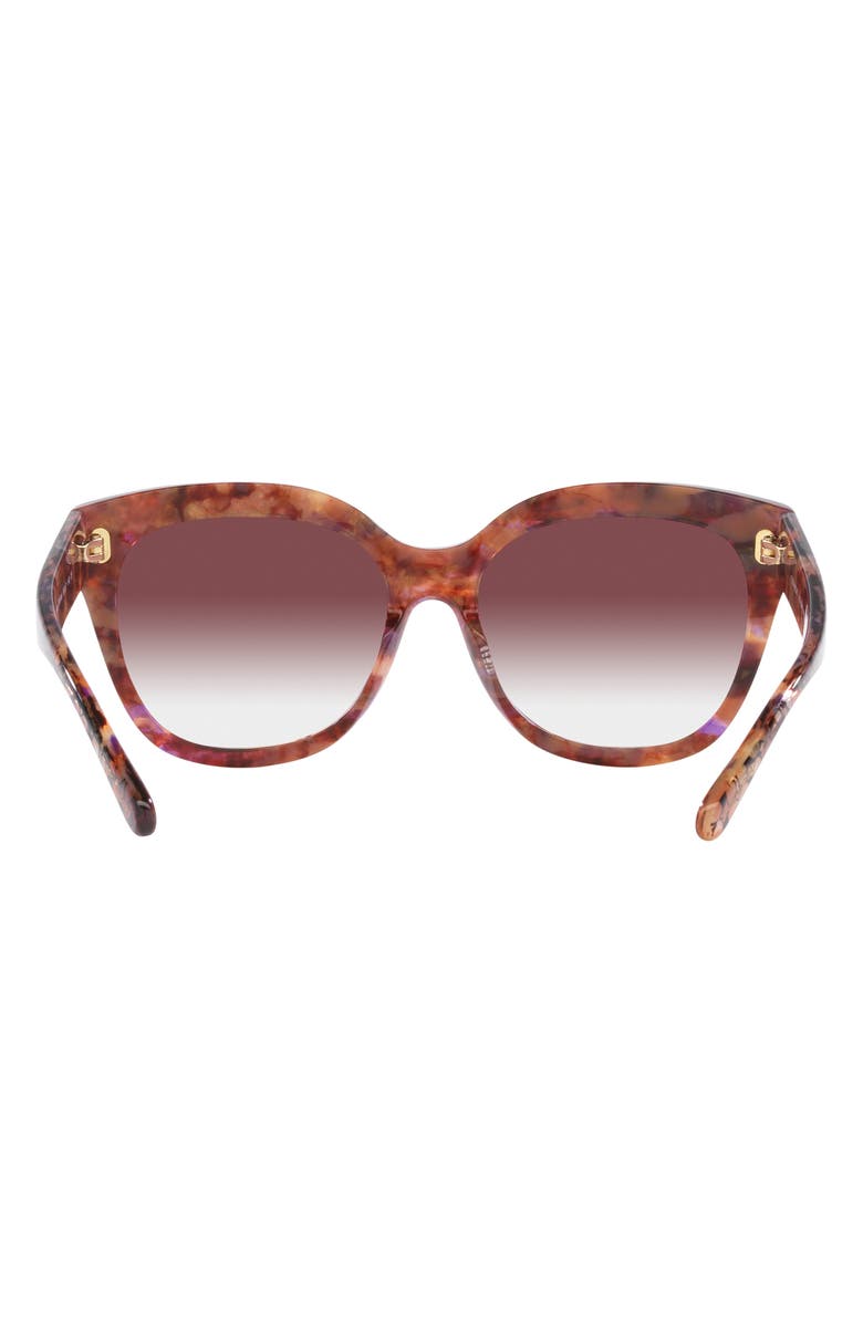 COACH 56mm Square Sunglasses, Alternate, color, Brown