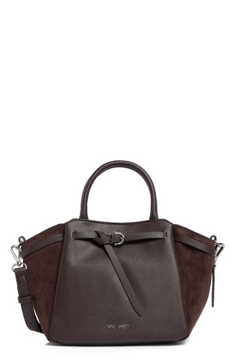Nerina Faux Leather Satchel