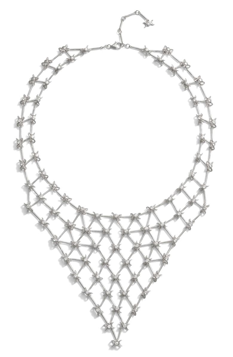 Awe Inspired Triple Moon Connector Bib Necklace, Main, color,
