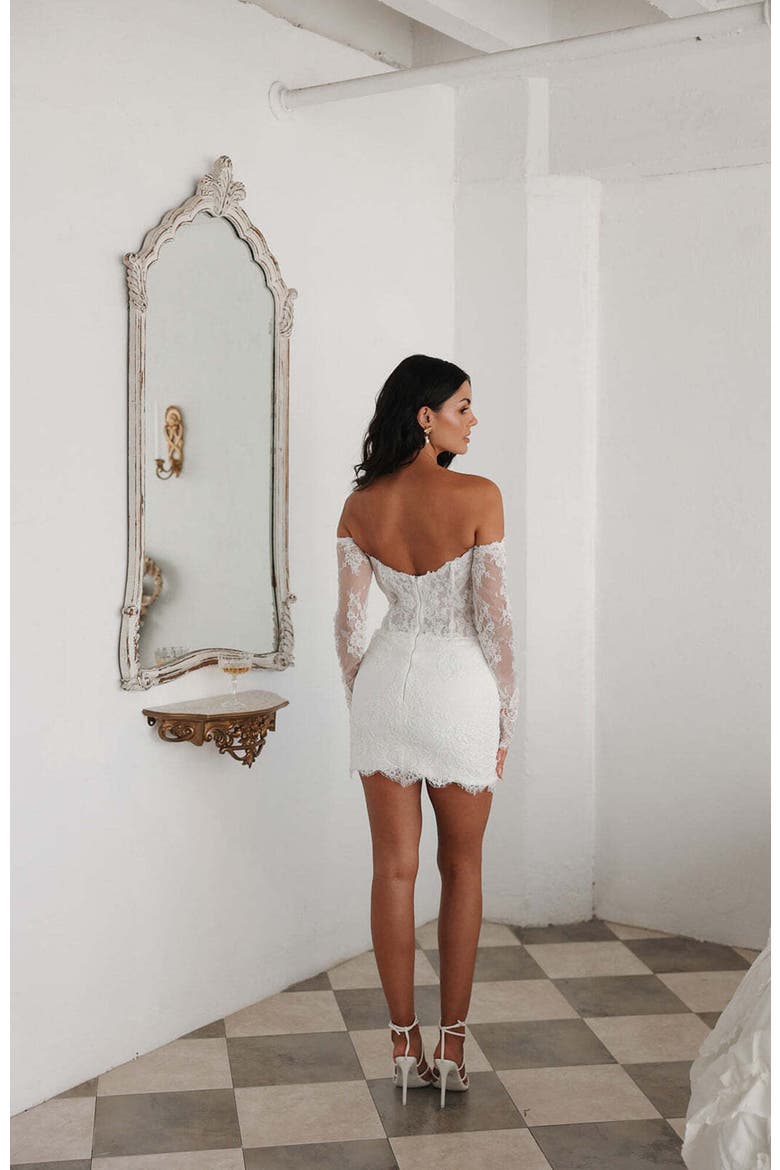 Madeline Mini Dress, Alternate, color, Ivory