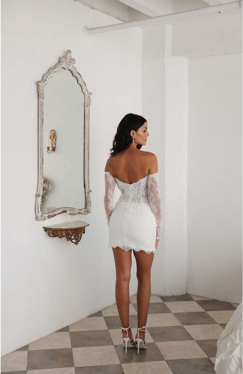 Untamed Petals Madeline Mini Dress, Alternate, color, Ivory