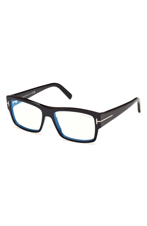 Tom Ford 55mm Square Blue Light Blocking Glasses