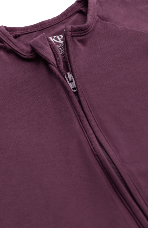 Kindred Bravely Zip Up Baby Pajamas In Purple