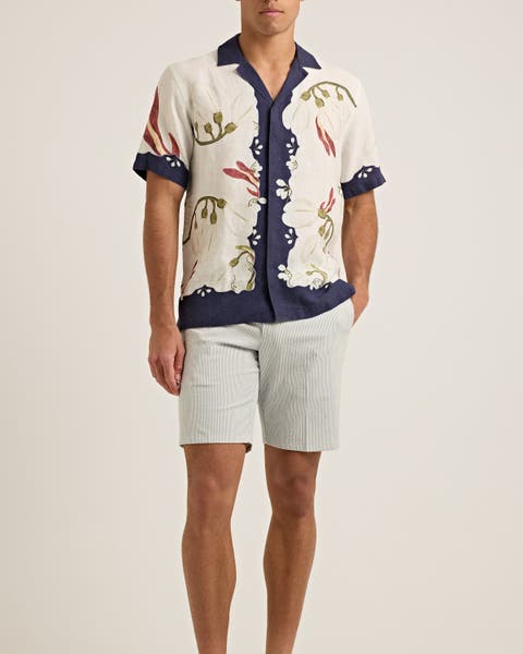 Norwich Seersucker Tailored-Fit Shorts