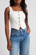 VERO MODA Wild Alinia Denim Corset Top