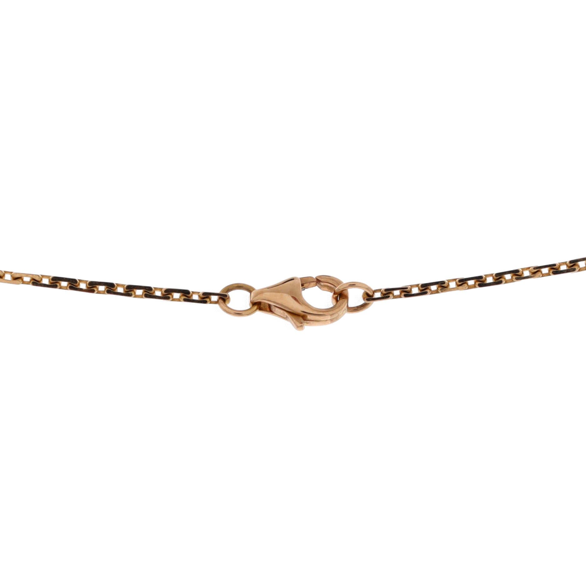 Love Interlocking Necklace 18K Rose Gold with Diamonds, Alternate, color, Metallic Gold