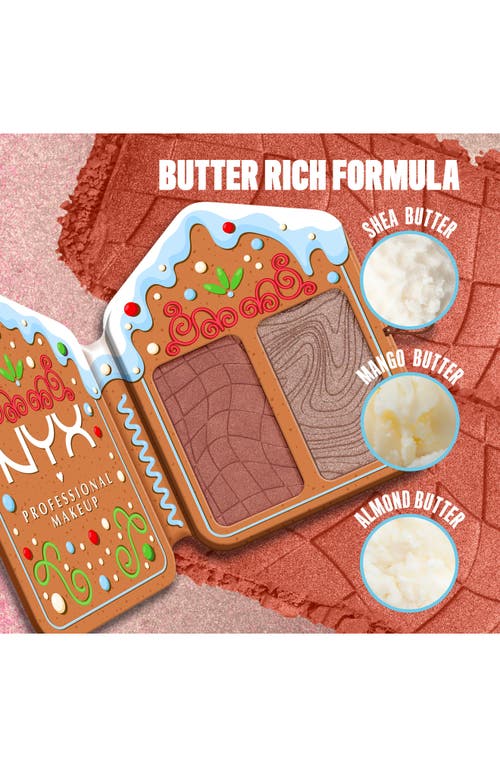 Nyx Professional Makeup Buttermelt Face Blush & Highlighter Palette In Brown