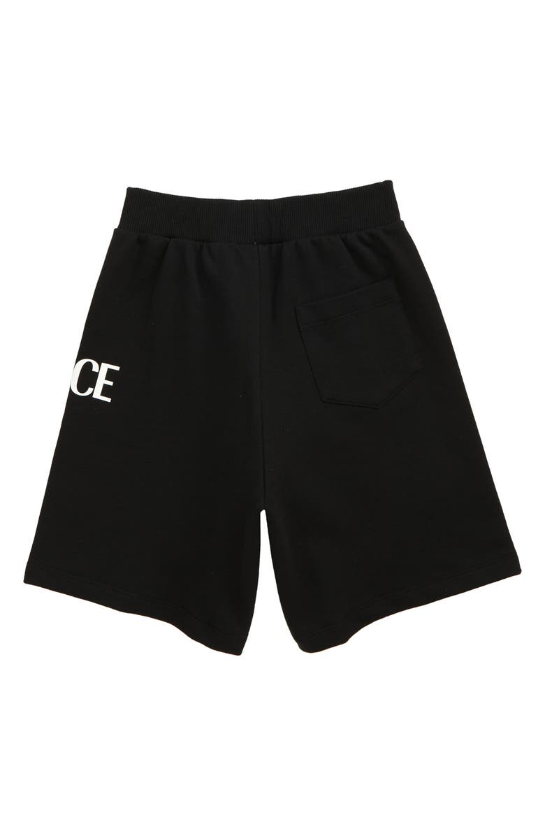 Versace Kids' La Greca Cotton Sweat Shorts, Alternate, color, 