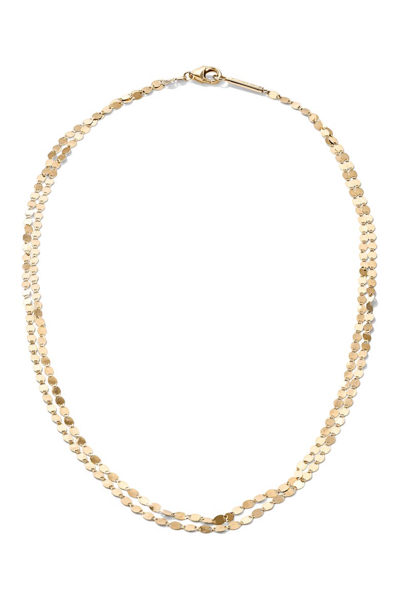 Double Strand Petite Nude Choker, Main, color, YELLOW GOLD