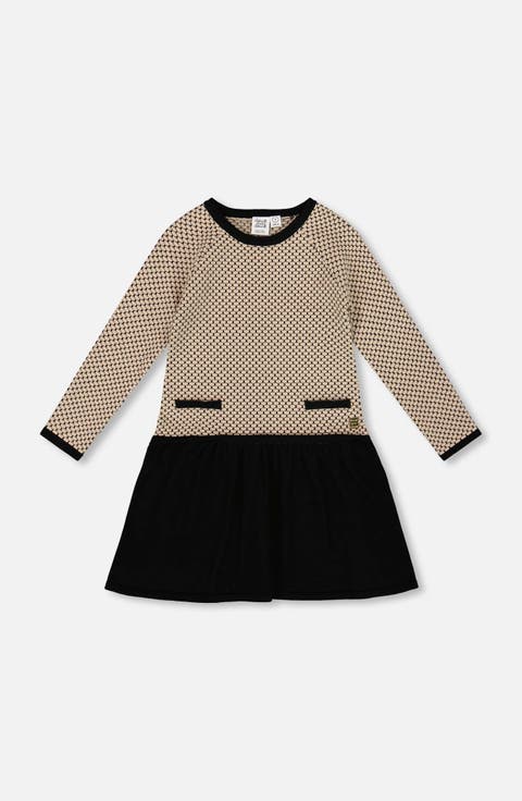 Long Sleeve Knit Sweater Dress (Little Kid & Big Kid)